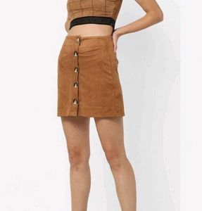 Cute Korean Mini Skirt In Denim
