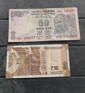 Vip & Semi Vips Number Fifty and Ten Rs Note