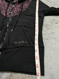 Y2K bebe monogram print Hoodie