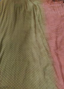 Double Shaded Silk Saree With Blouse