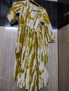 Beautiful White and Yellow Kurta