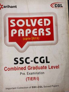 Arihant SSC CGL SOLVED PAPER 2016