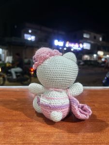 Crochet Hello Kitty Figurine