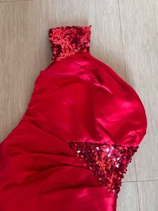 Red One-Shoulder Mini Dress/No bargaining❌