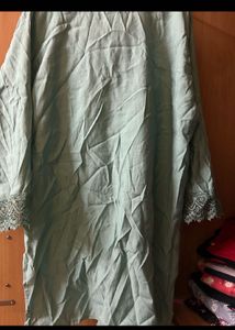 Light Green Embroidered Kurti