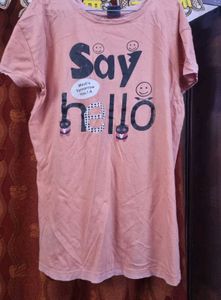 Peach Graphic Tee