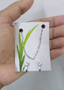 BUY 1 GET 2 FREE DEAL! Silver Chain, Earring