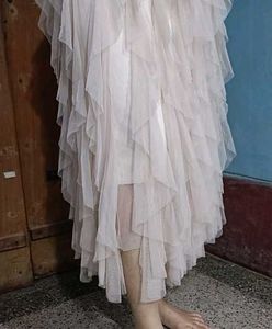 Elegant Ruffled Tulle Skirt