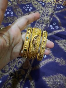 Gold Plated Bangle Set