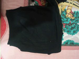 Black knitted cardigan