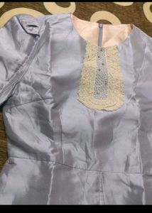 Imported Satin Dress For Festival