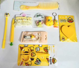Yellow Theme Hair Accessories N Stationery Combo