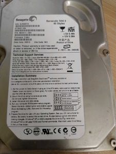 Seagate Hard Disk 80 GB Fully Working Condition