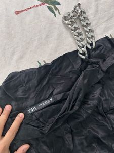 ZARA Black One-Shoulder Top