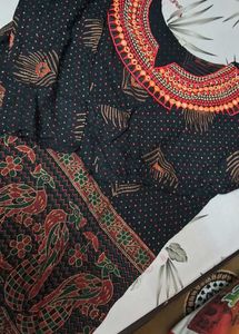 Vintage Rajasthani Peacock Print Short Kurti