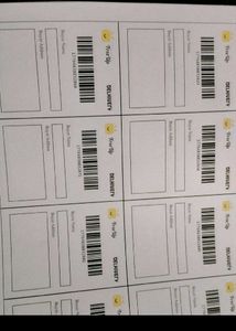 40 sticky shipping labels (Colour)