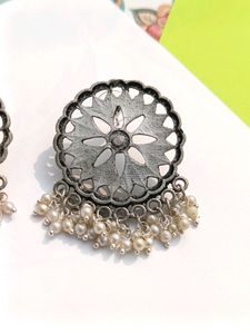 Boho Oxidised Earring 🤍