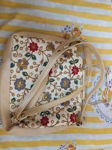 Embroidered Sling Bag