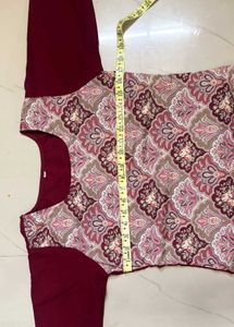 Maroon Kurta