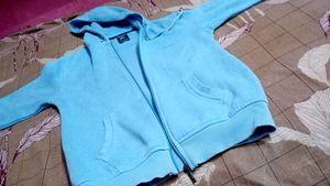 Blue Zip-Up Hoodie