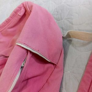 Pink Canvas Backpack