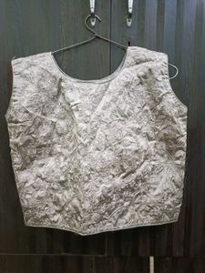 Grey Ethnic Set With Jacket.