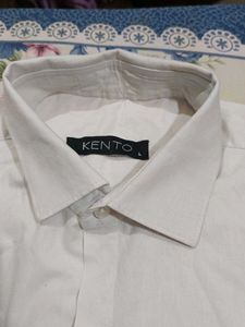 Men&#39;s White Long Sleeve Cotton Formal Shirt