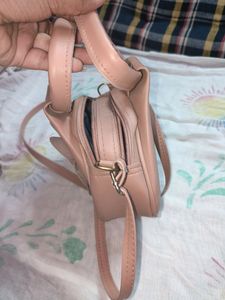 Peach Colour Partywear Sling Bag