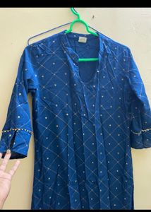 Blue Printed Kurti