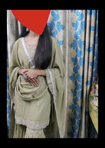 Elegant Embroidered Pakistani Suit