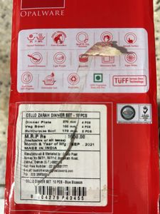 Cello Opalware Dinner Set