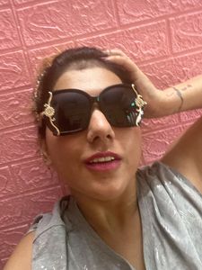 Diamond Gold flower Classy  Trending  Sunglasses