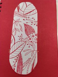Pretty Bookmark Red And White