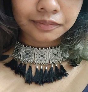 Black Tassel Necklace