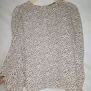SHEIN Love Print Blouse - Size M