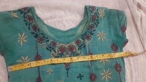Kantha Work Kurta And Dupatta
