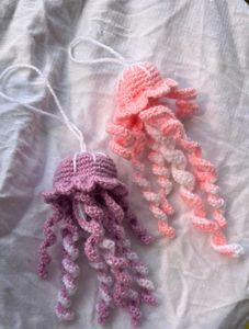 Crochet Jelly Fish Wall Hangings