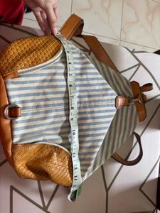 Imported Striped Backpack