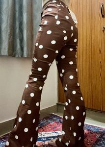 Forever 21 Brown Polka Dot Jeans