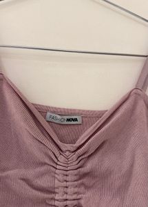 Fashion Nova Ruched Crop Top