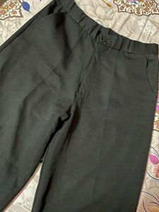 Wide Leg Black Formal Pants