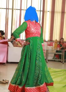Ethenic Bandhej Gown. (New Year Sale)