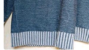 League wool Blue Sweater..