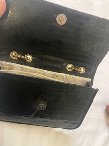 Women Snake Print Leather cover Sling Bag