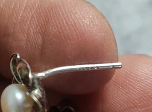 92.5 Silver Studs With Fresh Water Pearl