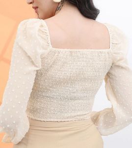 Chic Cream Crop Top
