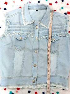 Sleeveless Denim Jacket
