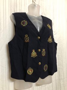 Liz Claiborne Blue Waistcoat