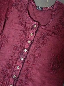 Lakhnavi Embroidery Kurta Set