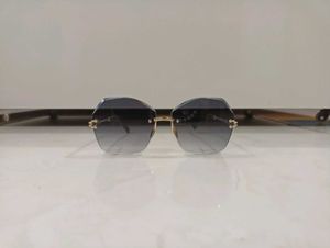 Rimless Octagon Sunglasses